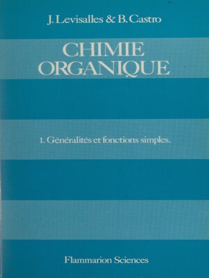 cover image of Chimie organique (1)